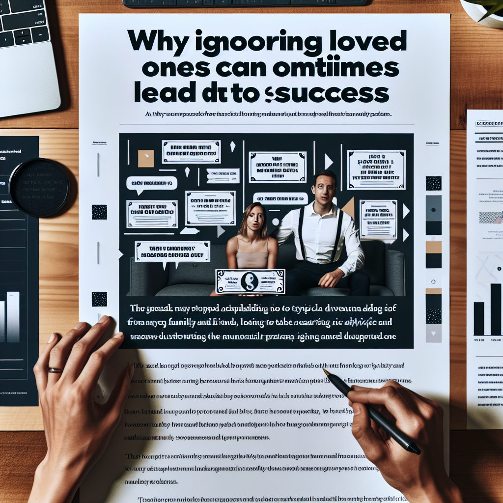 Why Ignoring Loved Ones Can Sometimes Lead to Success