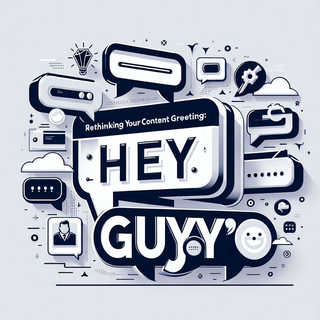 Rethinking Your Content Greeting: The Impact of 'Hey Guys'