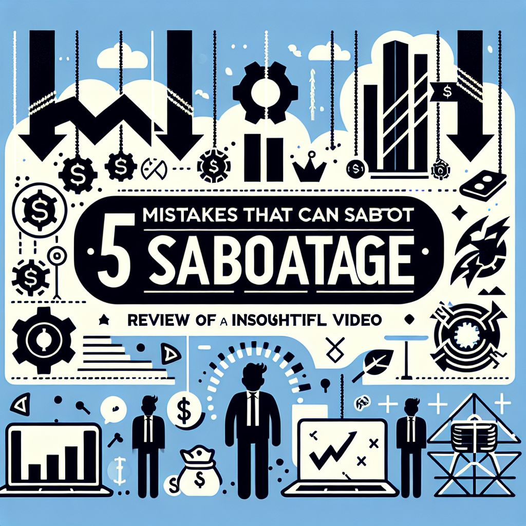 5 Mistakes That Can Sabotage Your Business: A Review of Chris Gray's Insightful Video