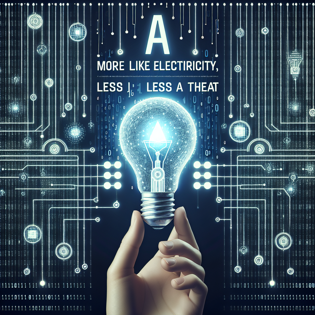 Shedding Light on AI: More Like Electricity, Less a Threat