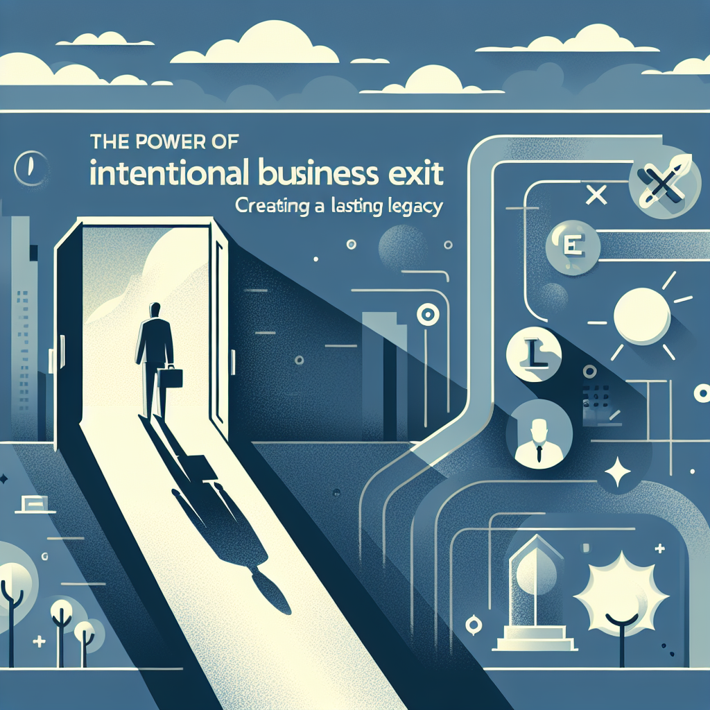 The Power of Intentional Business Exit: Creating a Lasting Legacy