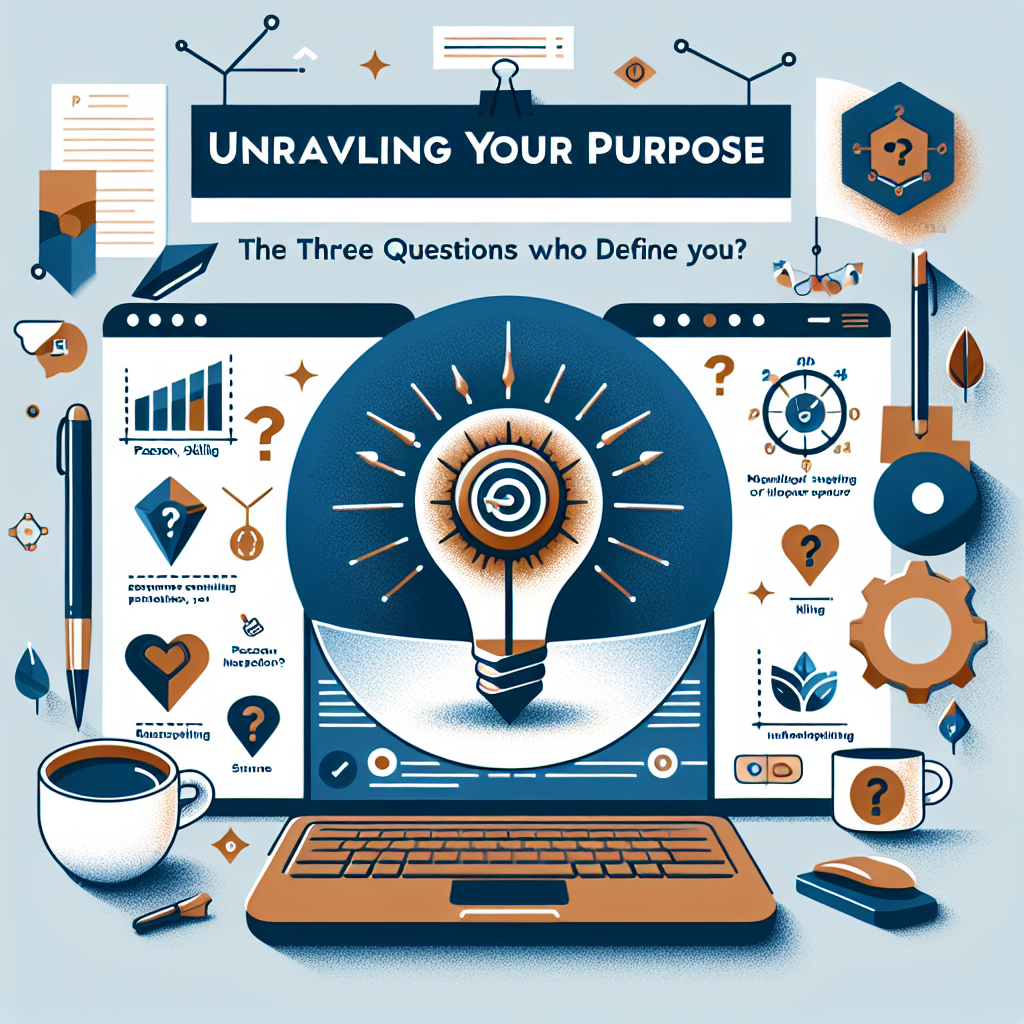 Unraveling Your Purpose: The Three Questions That Define You