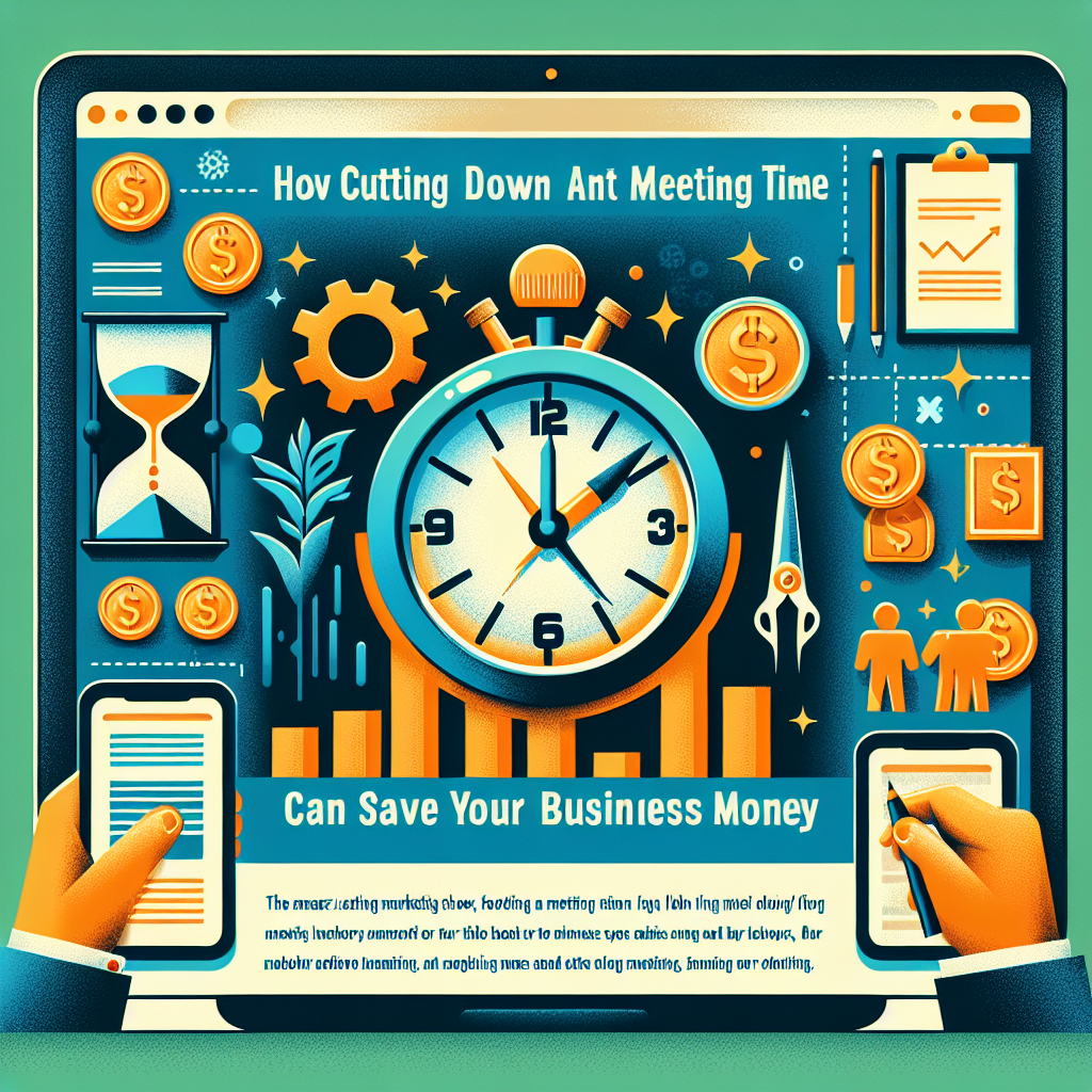 How Cutting Down Meeting Time can Save Your Business Money