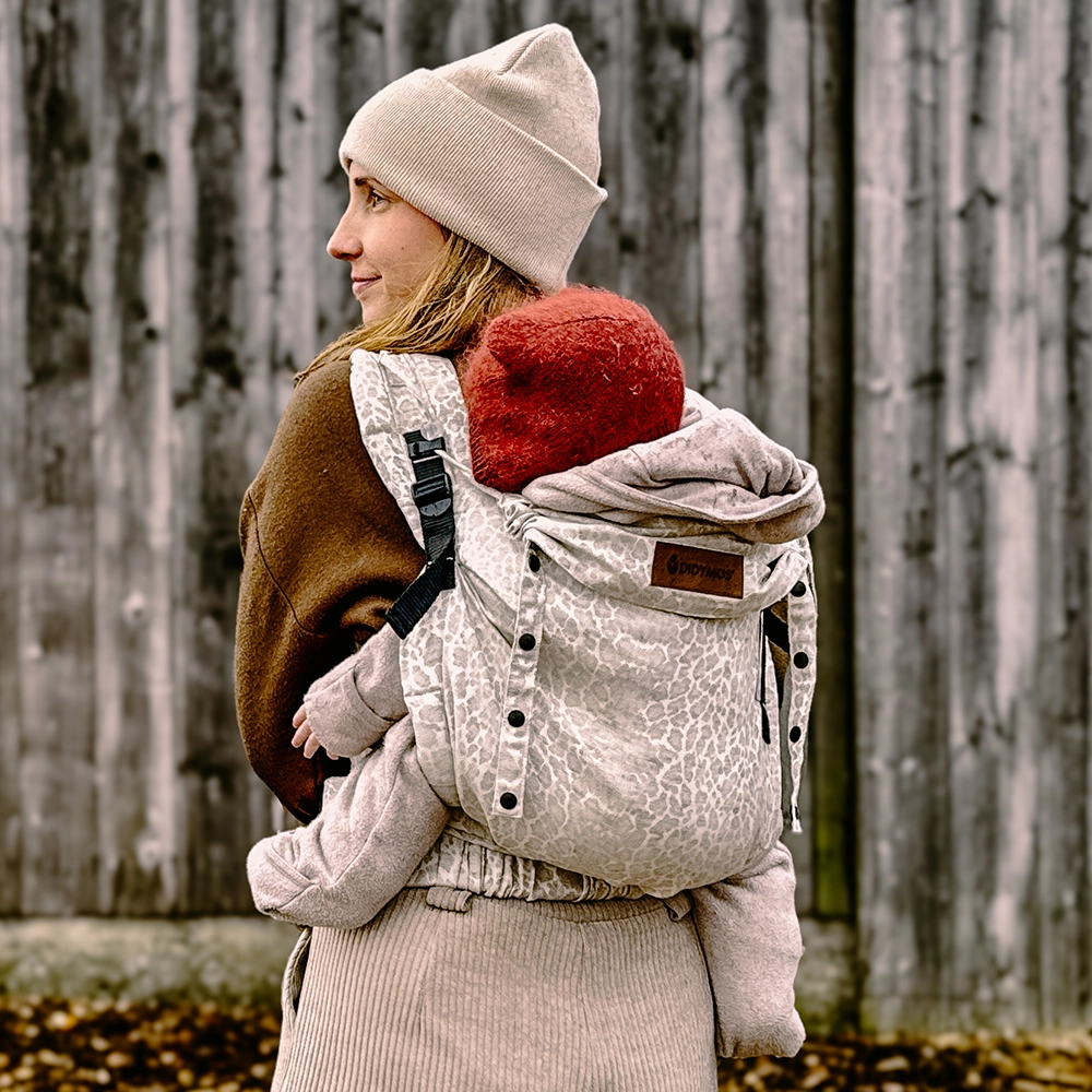 Halfbuckle Babytrage 3,5-20kg DidyFlow Babytrage Leo Pure Leinen, Material: mit Leinen, Größe: Leo Pure DIDYMOS