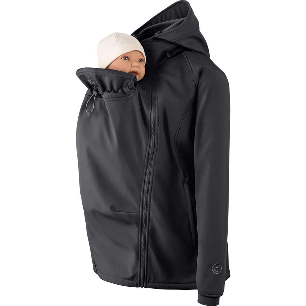 Softshell-Tragejacke Allrounder fit, schwarz, Material: mit Kunstfaser, Größe: L Mamalila