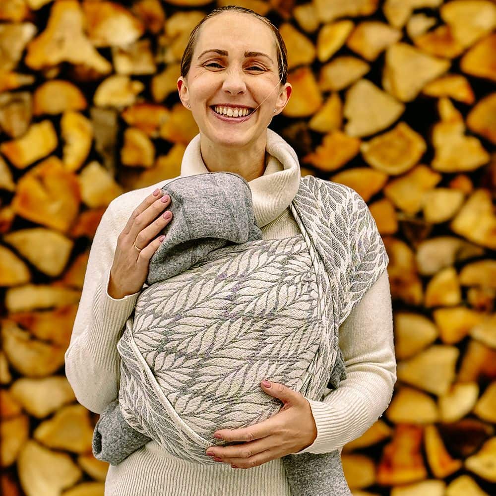 Babytragetuch Trias Whisper Triblend, natur, Material: mit Cashmere | mit Wolle, Größe: 2 DIDYMOS