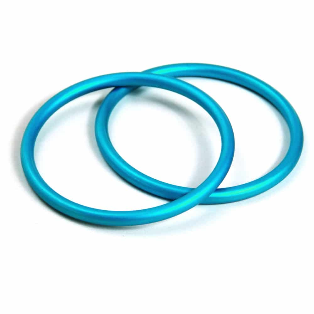 Sling Rings, Pair Turquoise