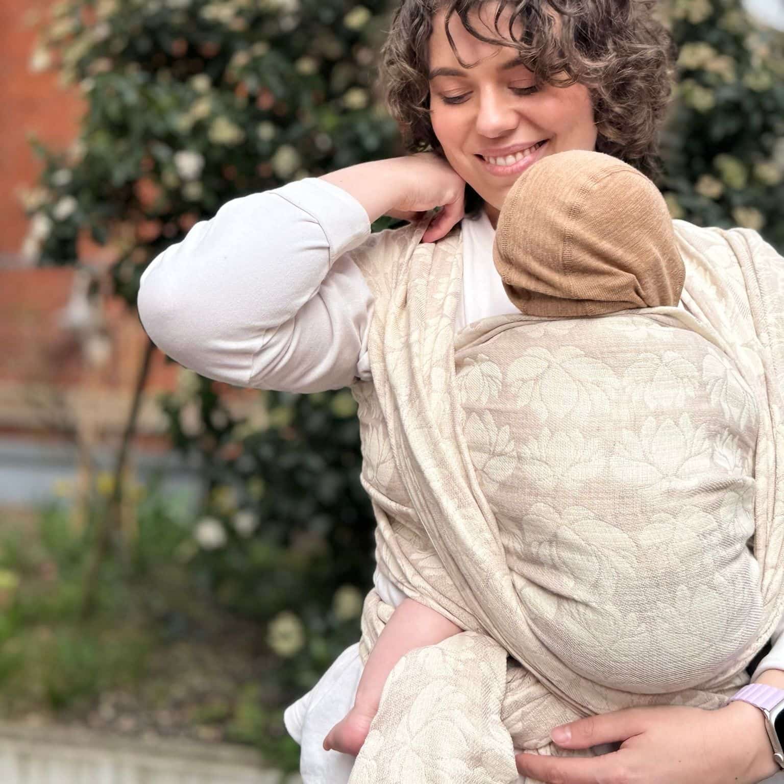 Babytragetuch Loto Blush Leinen, natur, Material: mit Leinen, Größe: 7 DIDYMOS