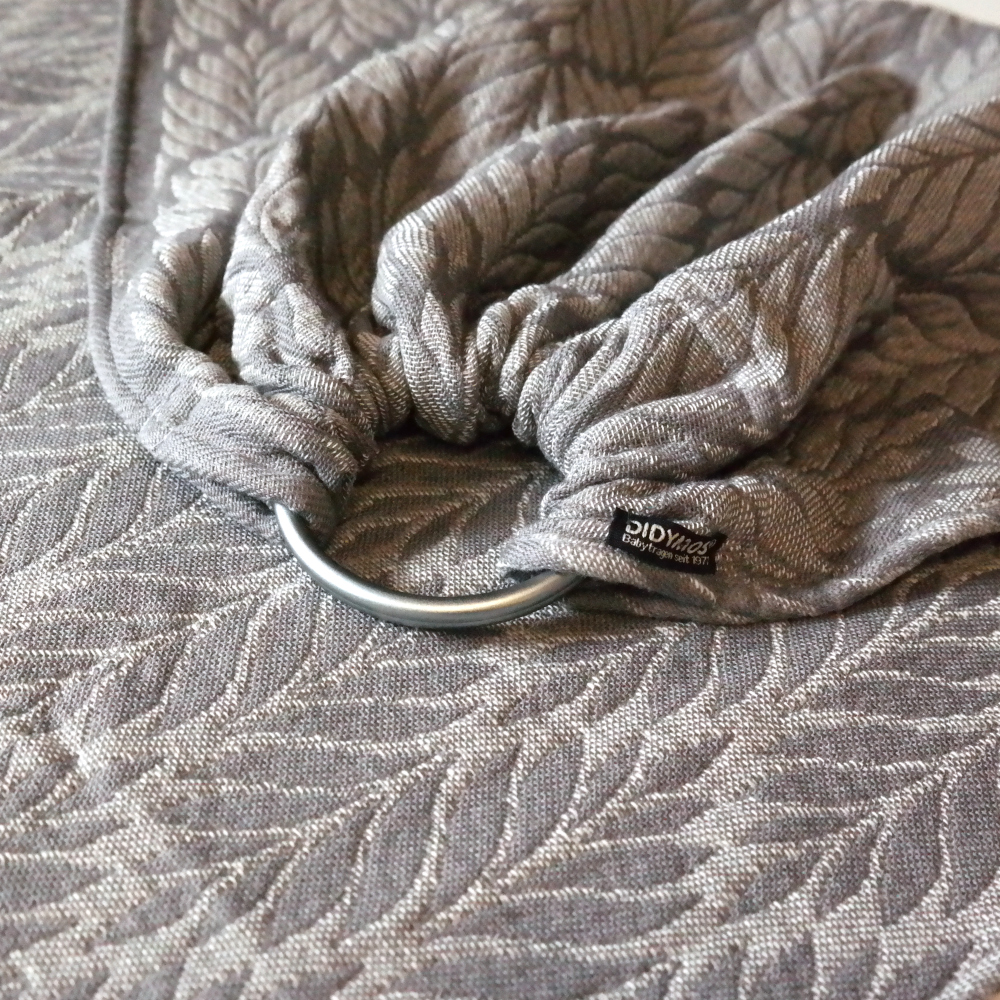 DidySling Trias Dolomit Cashmere, silbergrau, Material: mit Cashmere, Größe: 2R DIDYMOS