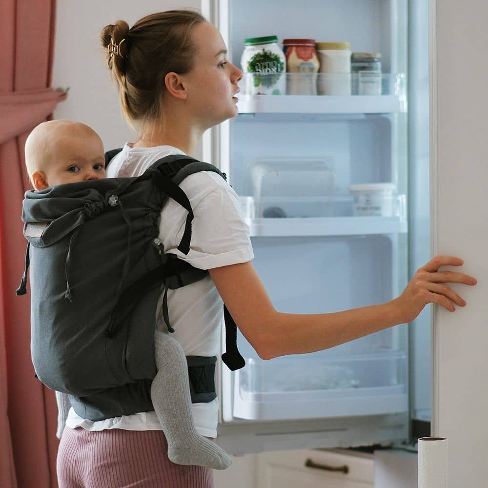 Fullbuckle Trage Kleinkind 7-25kg DidyFix Toddler Doubleface Anthrazit, Material: BW - reine Baumwolle, Größe: Doubleface Anthrazit DIDYMOS