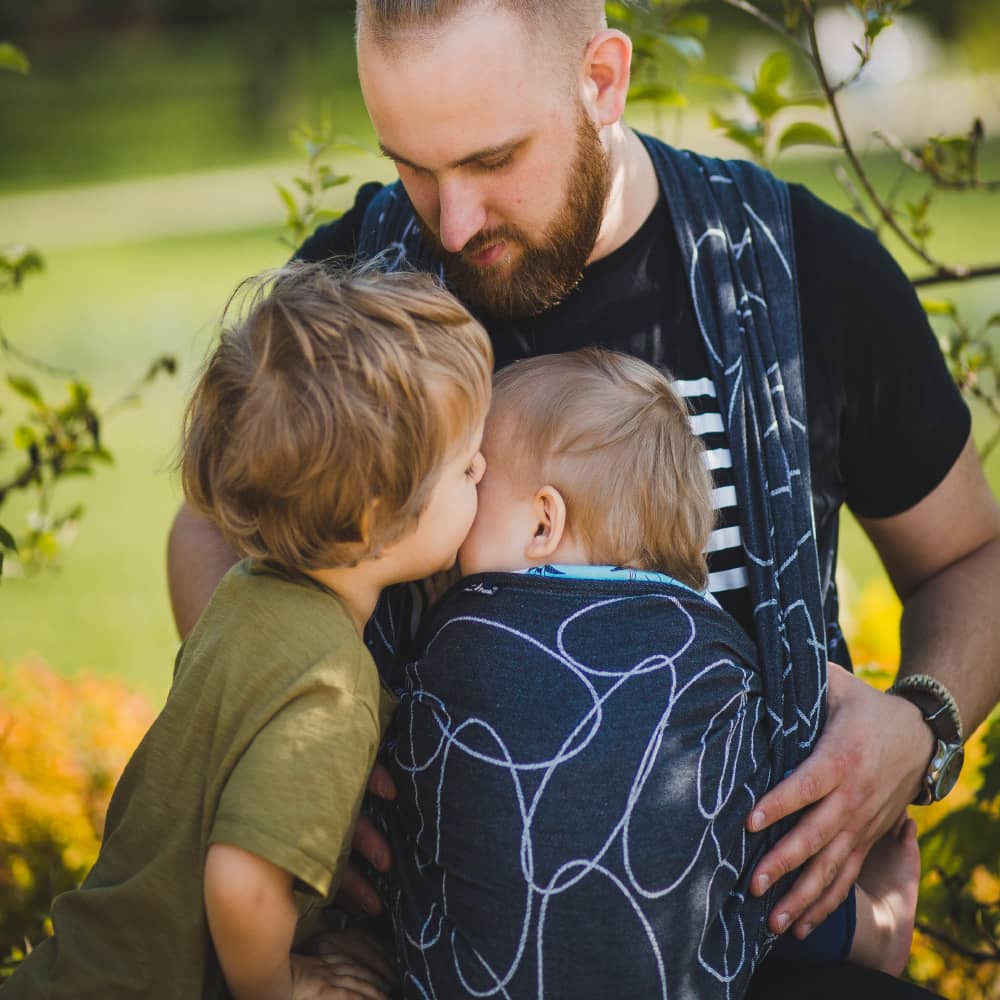 Baby Wrap Sling Ellipses black, second quality