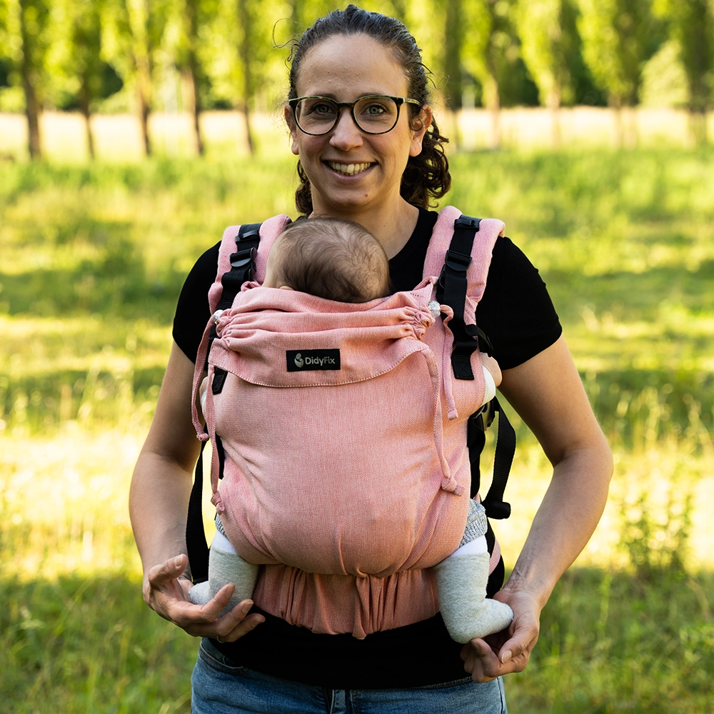 Fullbuckle Babytrage 3,5-20kg DidyFix Chili, Material: BW - reine Baumwolle, Größe: Chili DIDYMOS