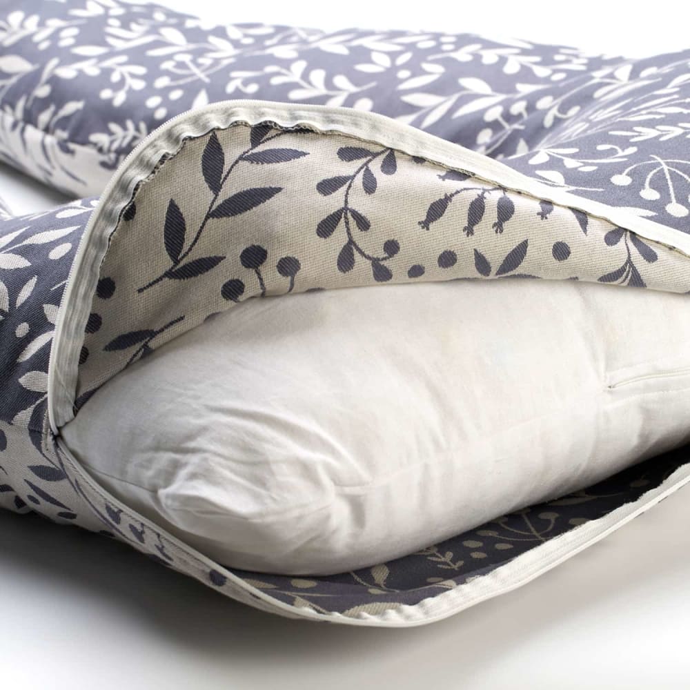 Maternity and Nursing pillow Flora Cool Grey