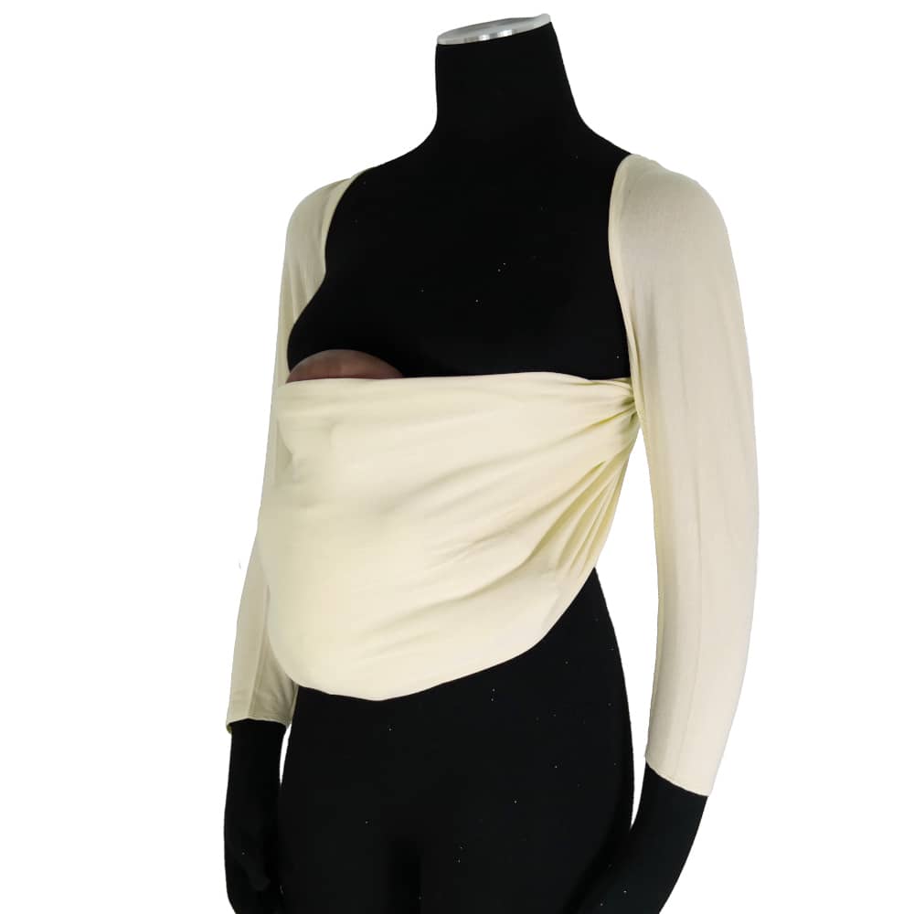 Bonding Top with Sleeves Off White