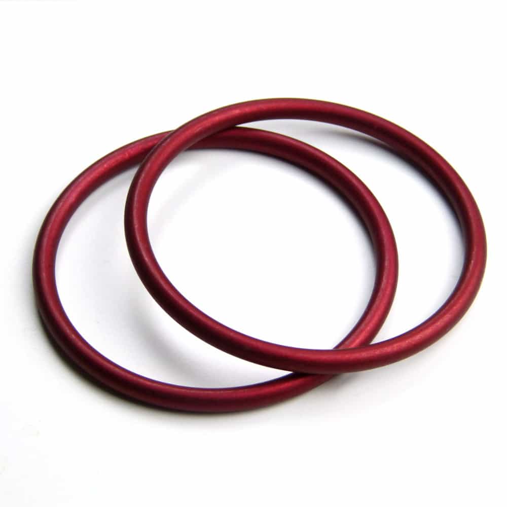 Sling Rings, Pair Red