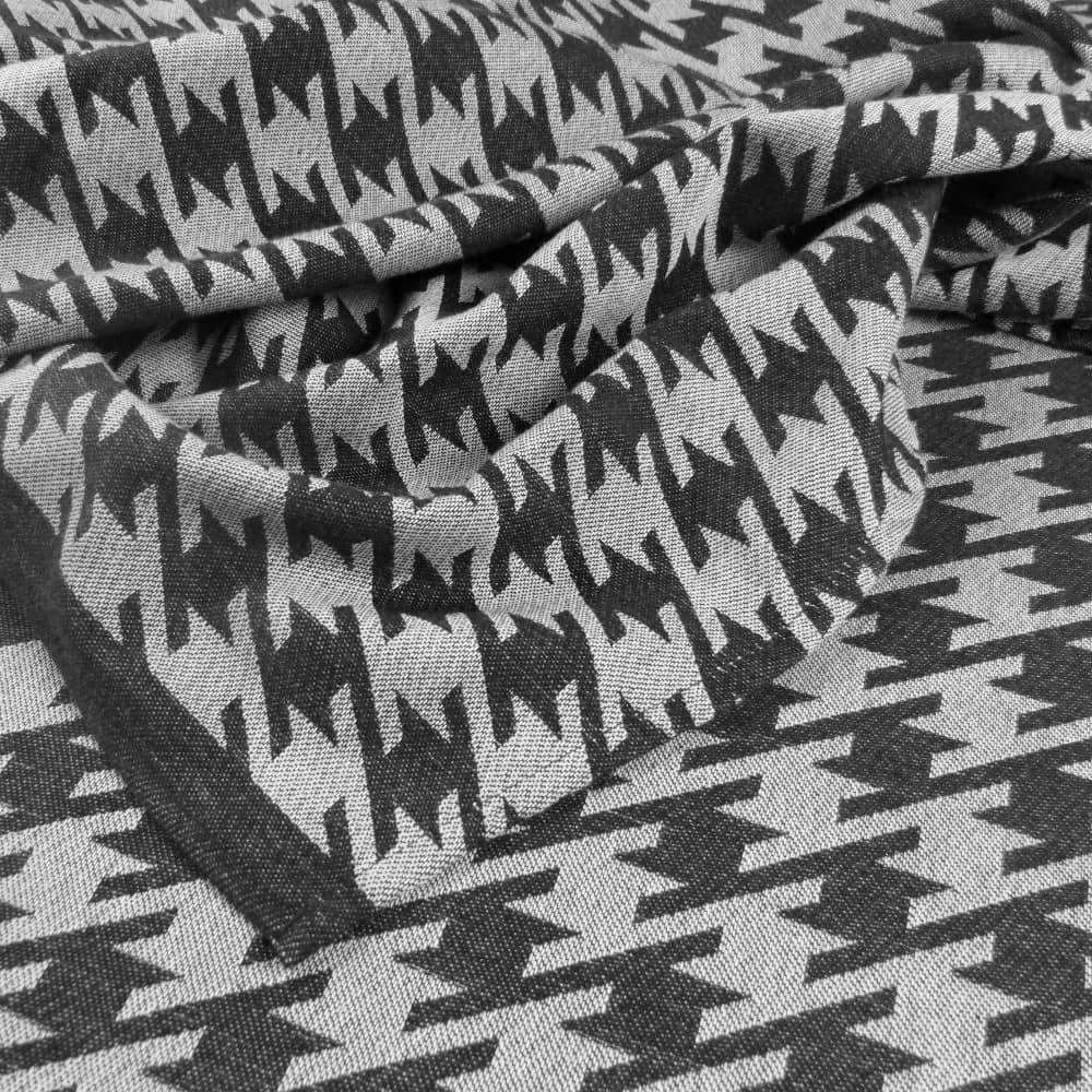 Baby Wrap Sling Houndstooth anthracite, second quality