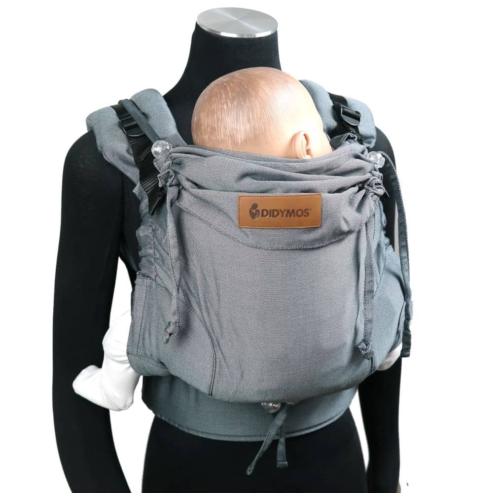 Fullbuckle Babytrage 3,5-20kg DidySnap Graphit, Material: BW - reine Baumwolle, Größe: Graphit DIDYMOS