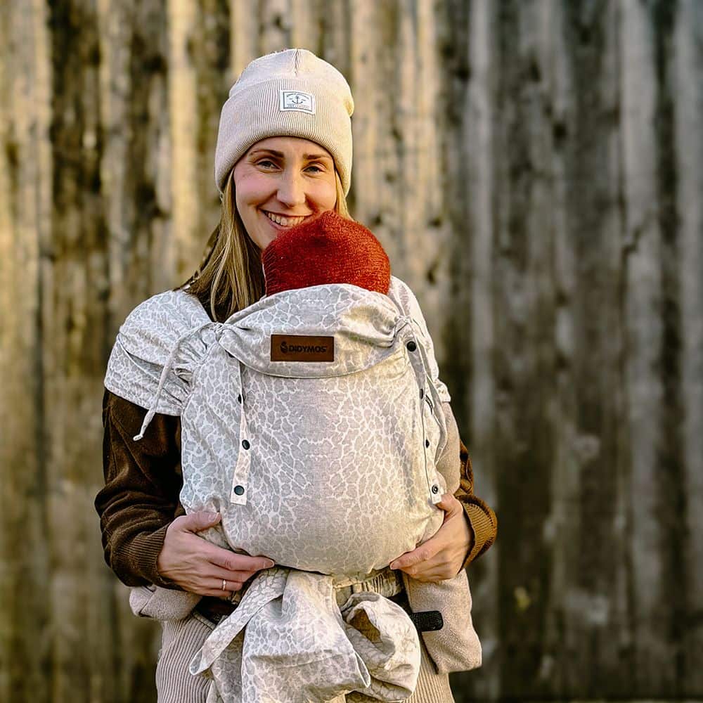 Halfbuckle Babytrage 3,5-20kg DidyKlick Leo Pure Leinen, Material: mit Leinen, Größe: Leo Pure DIDYMOS