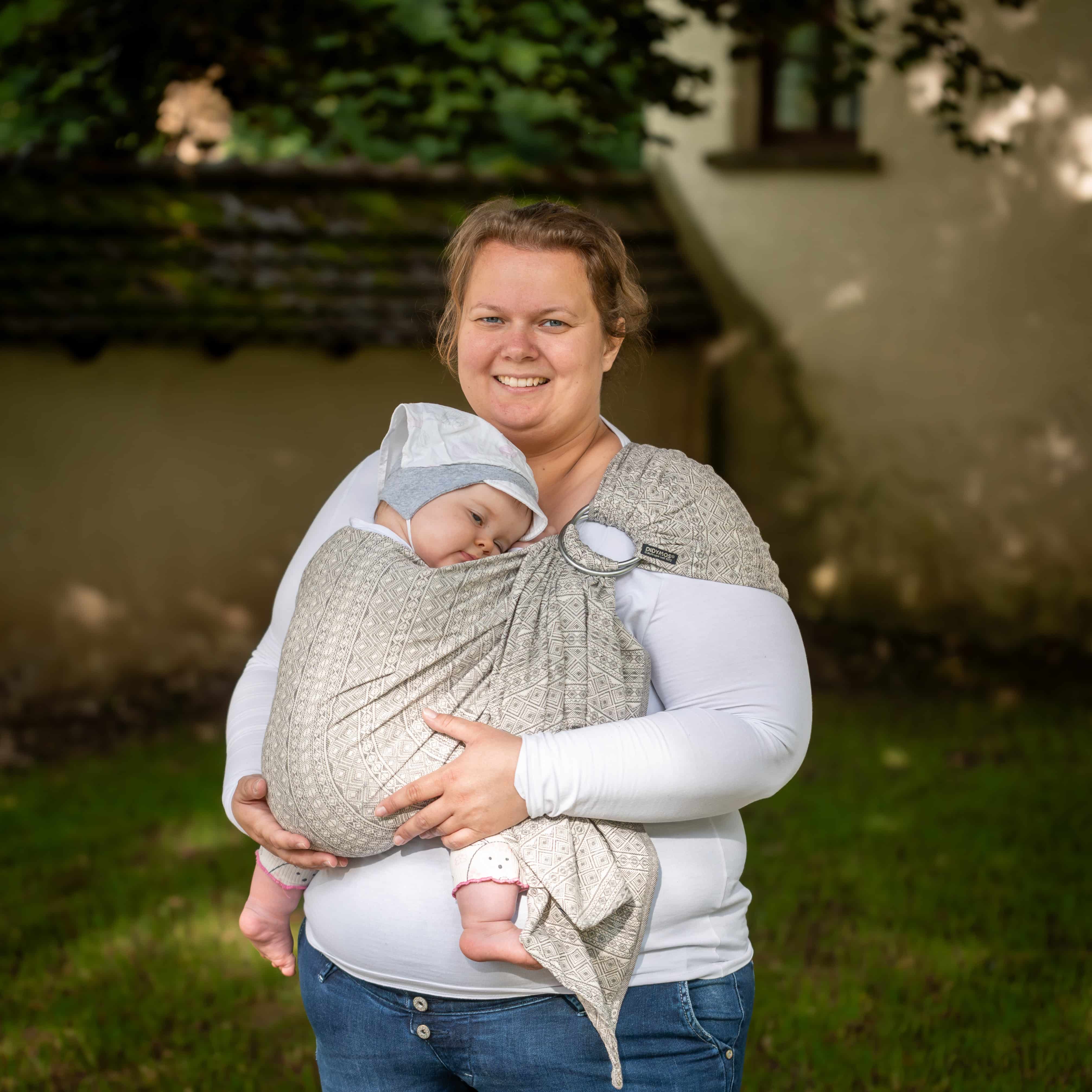 DidySling Prima Pebble Size 1R - Baby Wrap Slings | DIDYMOS Baby