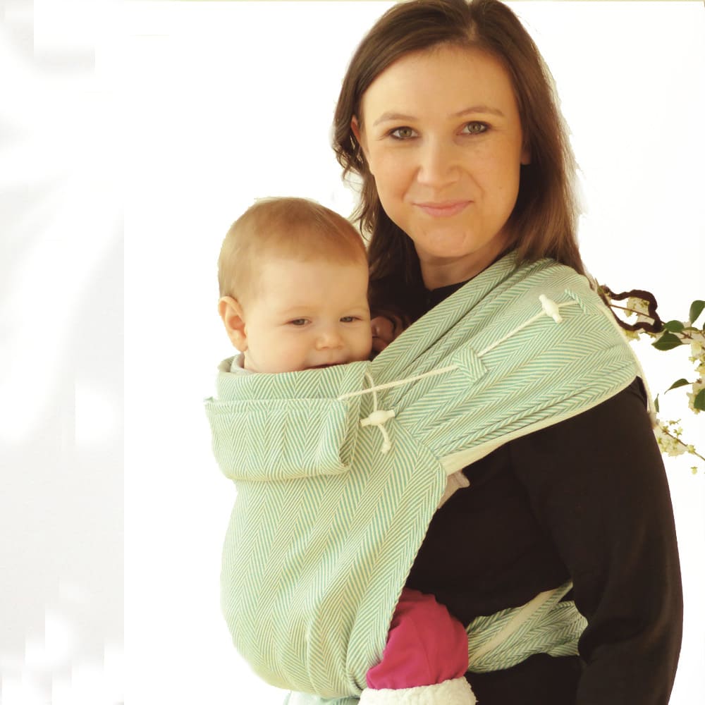 MehDai Babytrage 3,5-20kg DidyTai Lisca Karibik, natur | türkis, Material: BW - reine Baumwolle, Größe: Lisca Karibik DIDYMOS