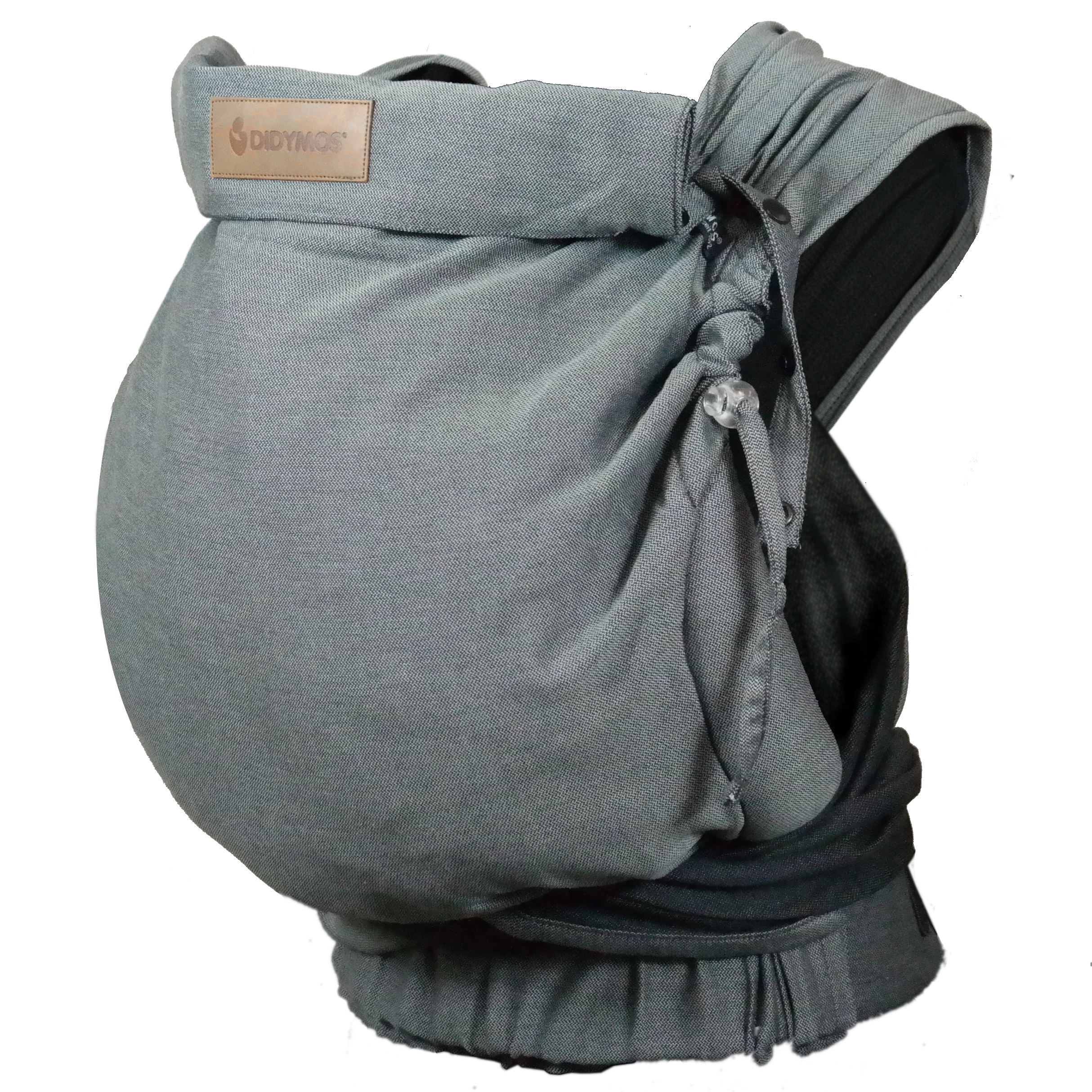 Halfbuckle Trage Kleinkind 7-25kg DidyKlick Toddler Doubleface Anthrazit, Material: BW - reine Baumwolle, Größe: Doubleface Anthrazit DIDYMOS