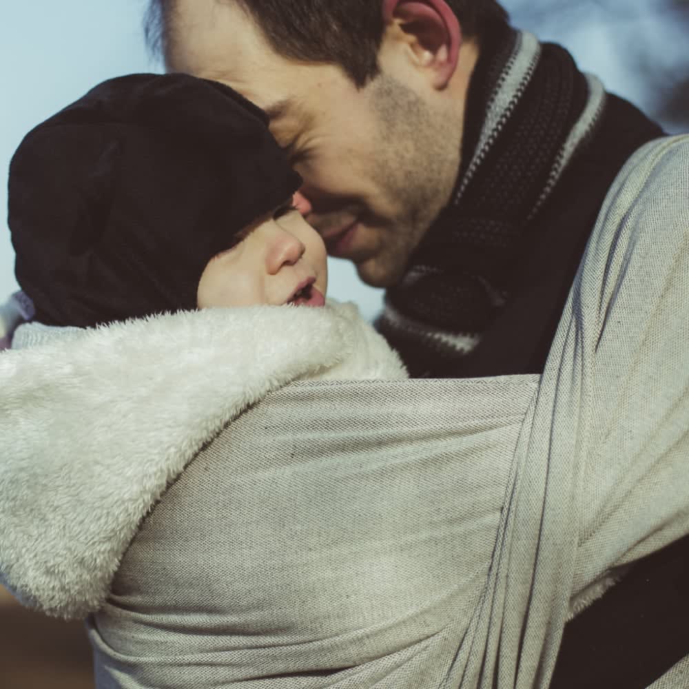 Baby Wrap Sling Silver second quality