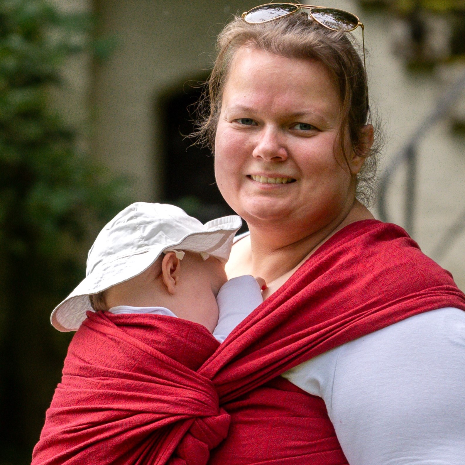 Babytragetuch Prima Rubinrot, rot, Material: BW - reine Baumwolle, Größe: 8 DIDYMOS