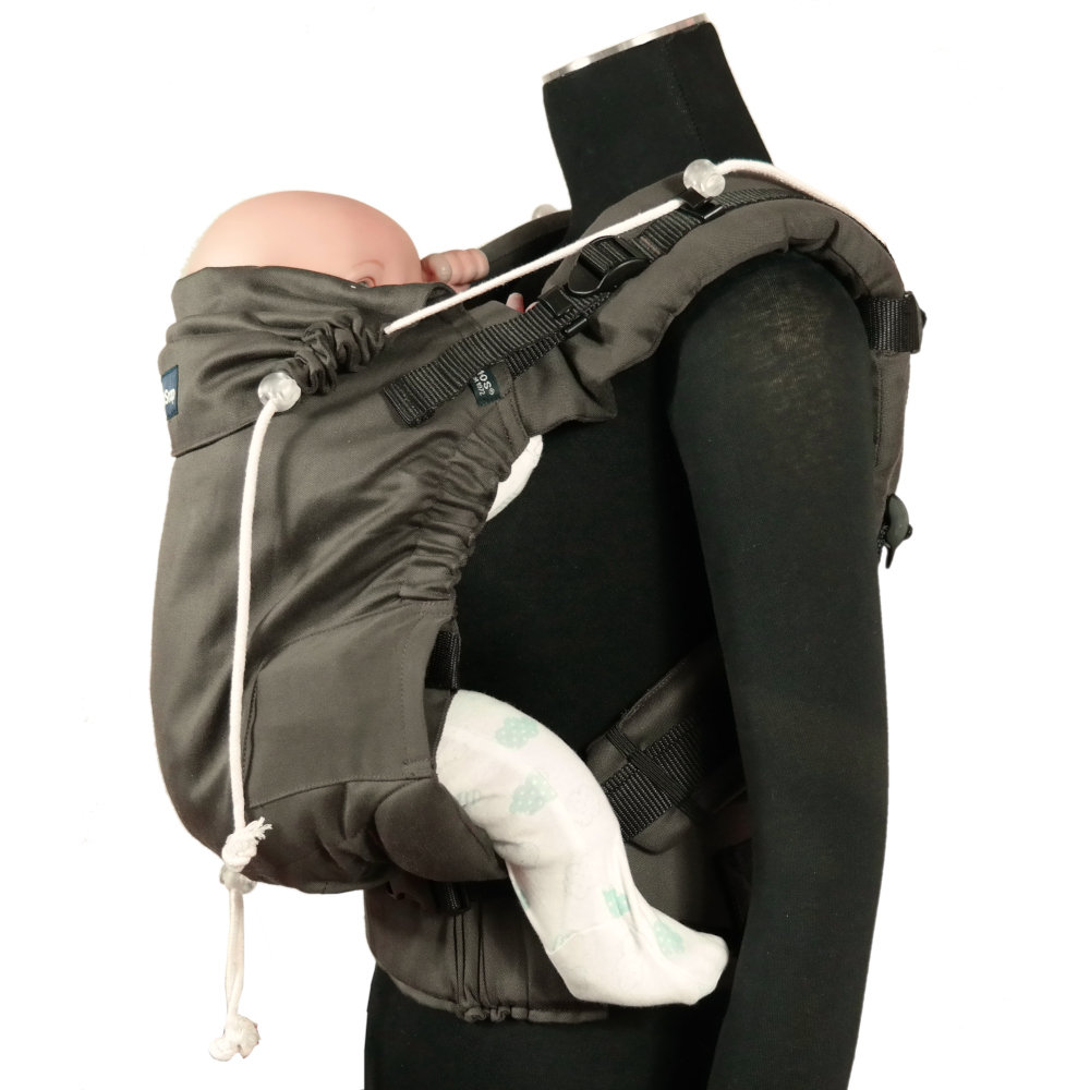 Fullbuckle Babytrage 3,5-20kg DidySnap Mocca, Material: BW - reine Baumwolle, Größe: Mocca DIDYMOS