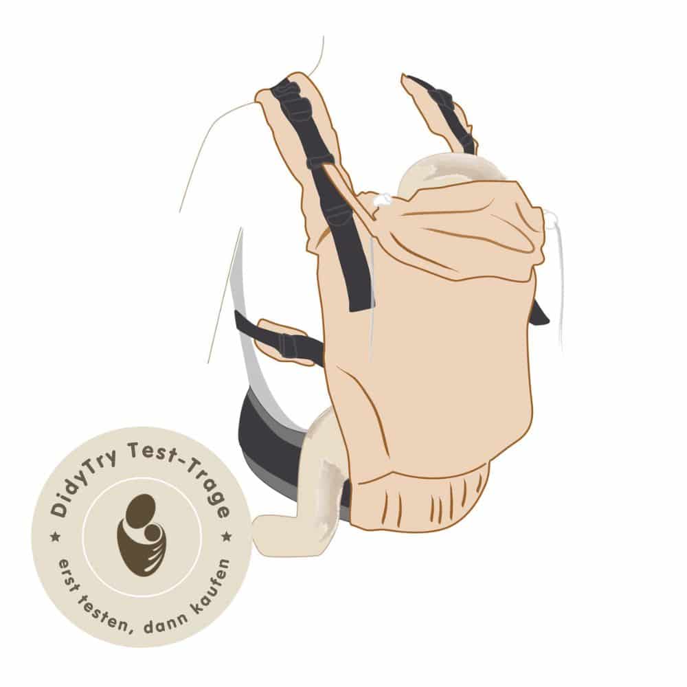 Fullbuckle Babytrage 3,5-20kg Test-DidyFix, Material: BW - reine Baumwolle DIDYMOS