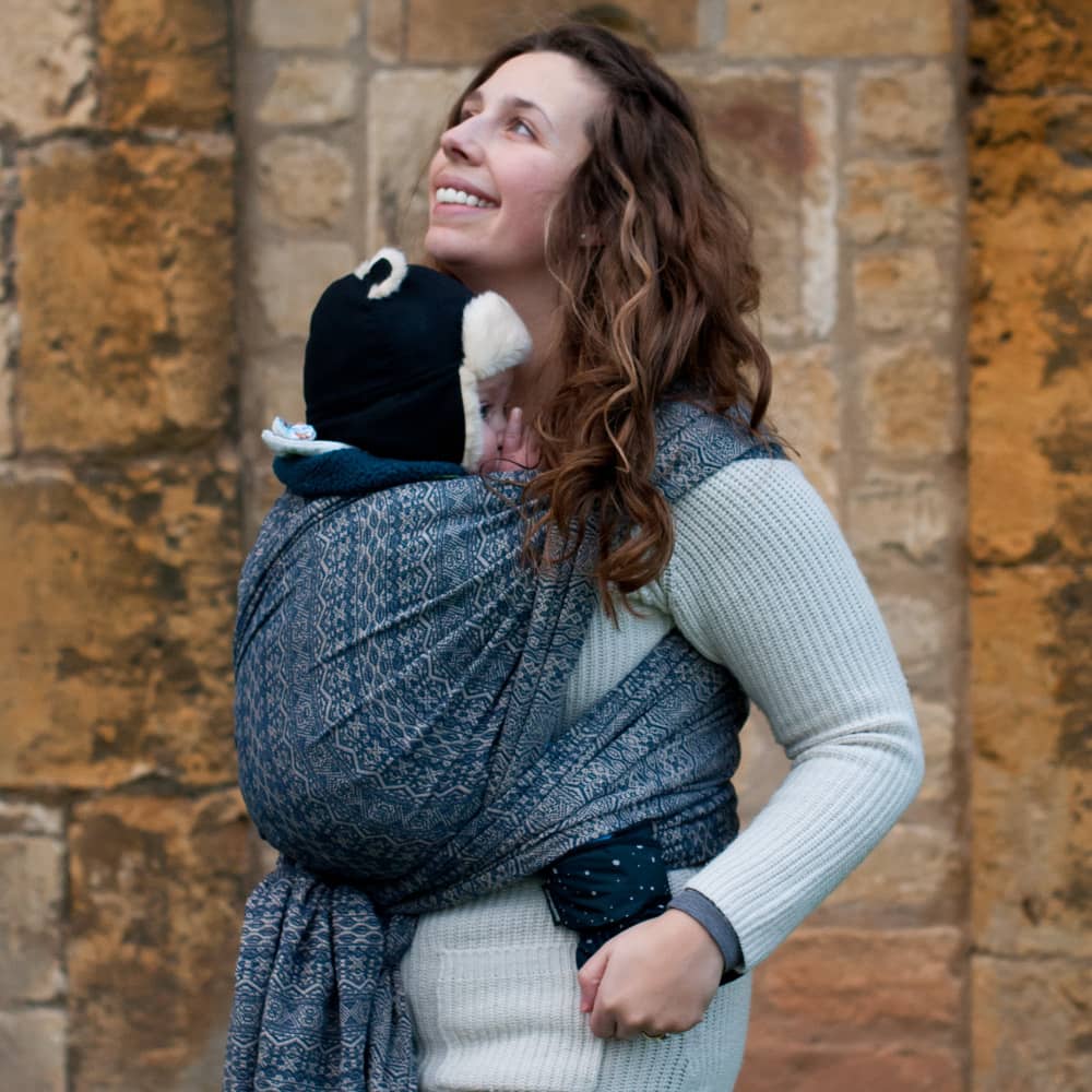 Babytragetuch Ada, blau, Material: BW - reine Baumwolle, Größe: 6 DIDYMOS