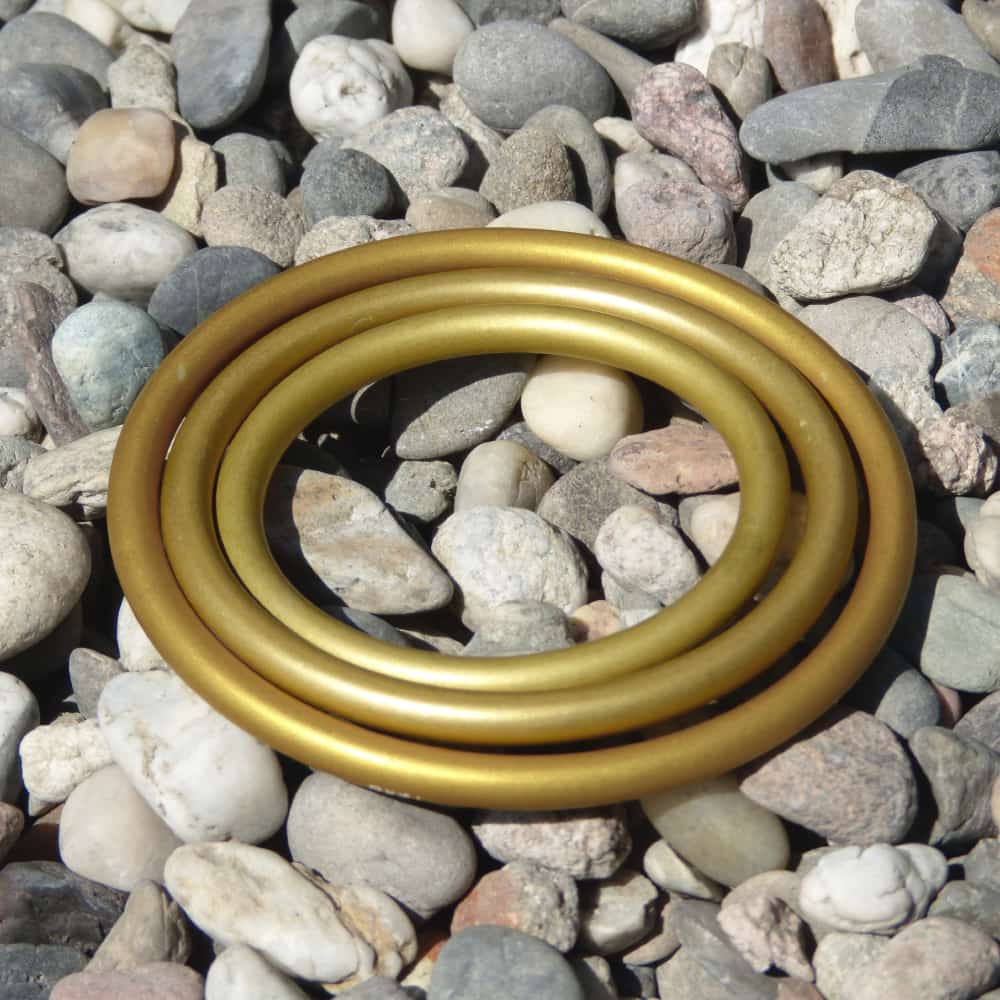 Sling Rings, Pair Gold