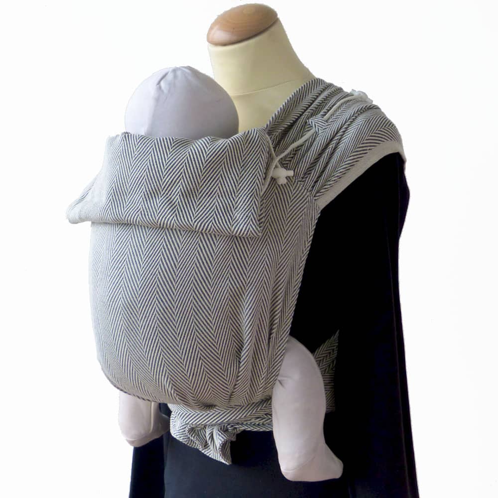MehDai Babytrage 3,5-20kg DidyTai Lisca Grigio, natur | anthrazit, Material: BW - reine Baumwolle, Größe: Lisca Grigio DIDYMOS