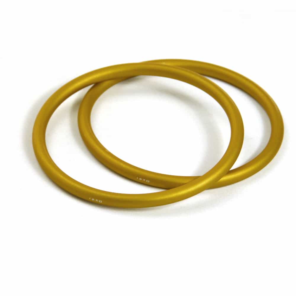 Sling Rings, Pair Gold
