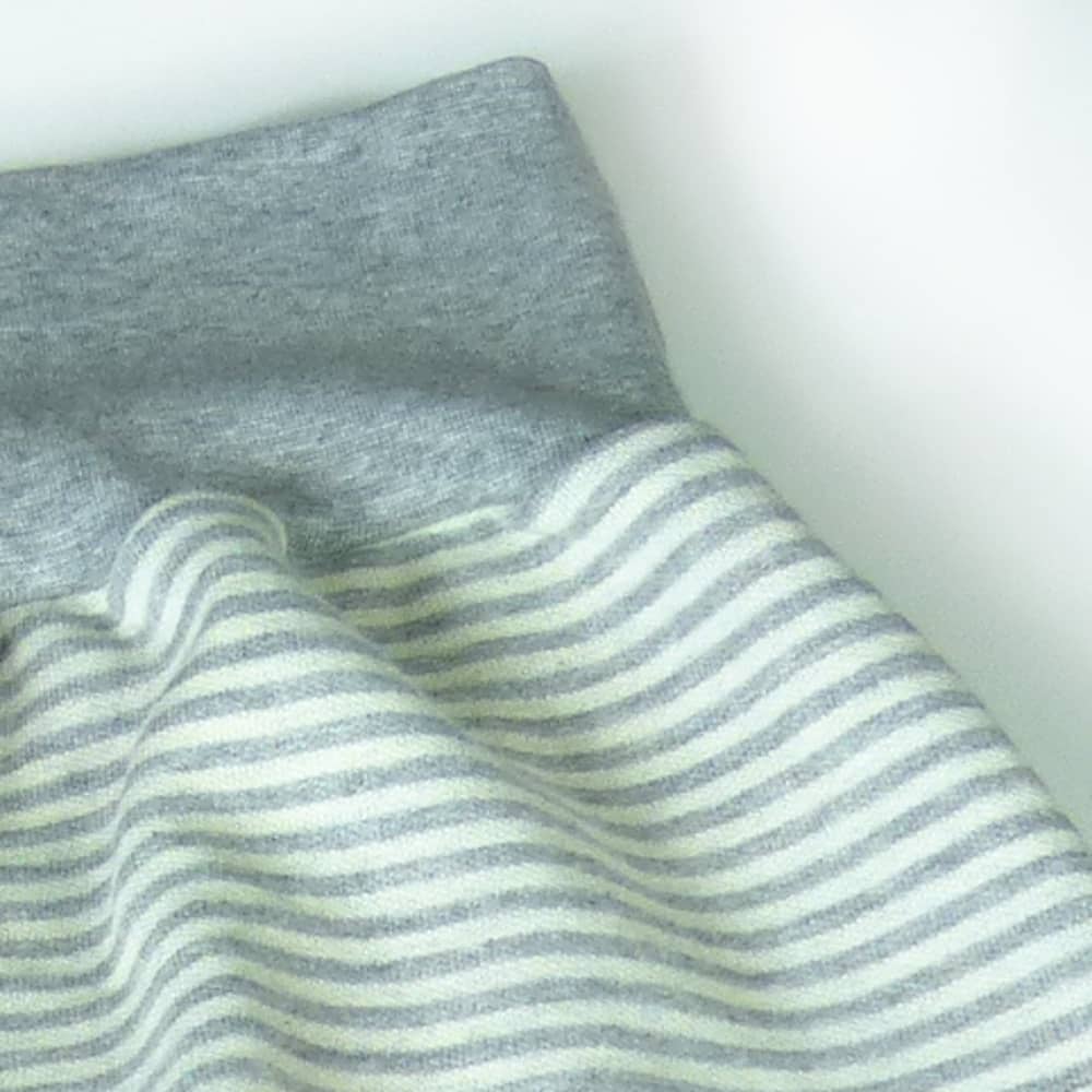 Light Sleeping Sack Jersey Stripes Silver