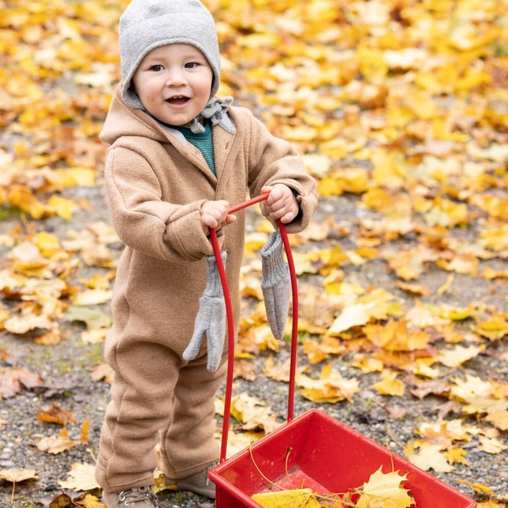 Baby´s Overall boiled wool, Caramel