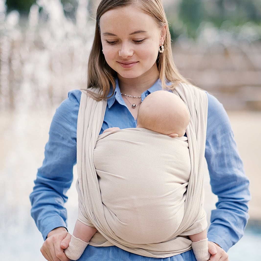 Baby Wrap Sling Sand - Baby Wrap Slings | DIDYMOS Baby Carriers
