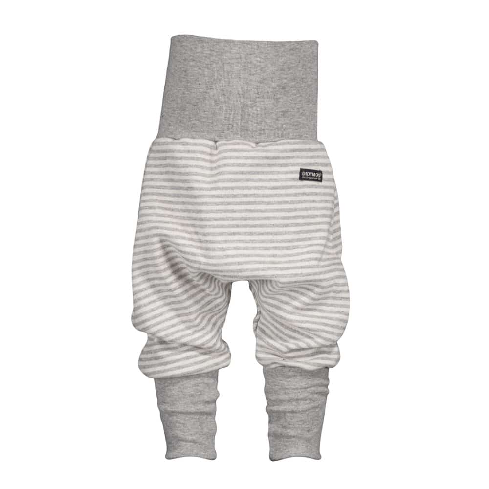 Grow With Me Trousers Jersey Stripes Silver
