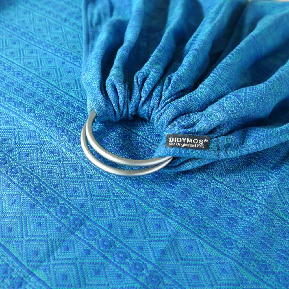 DidySling Prima Ultramarin, blau, Material: BW - reine Baumwolle, Größe: 1R DIDYMOS