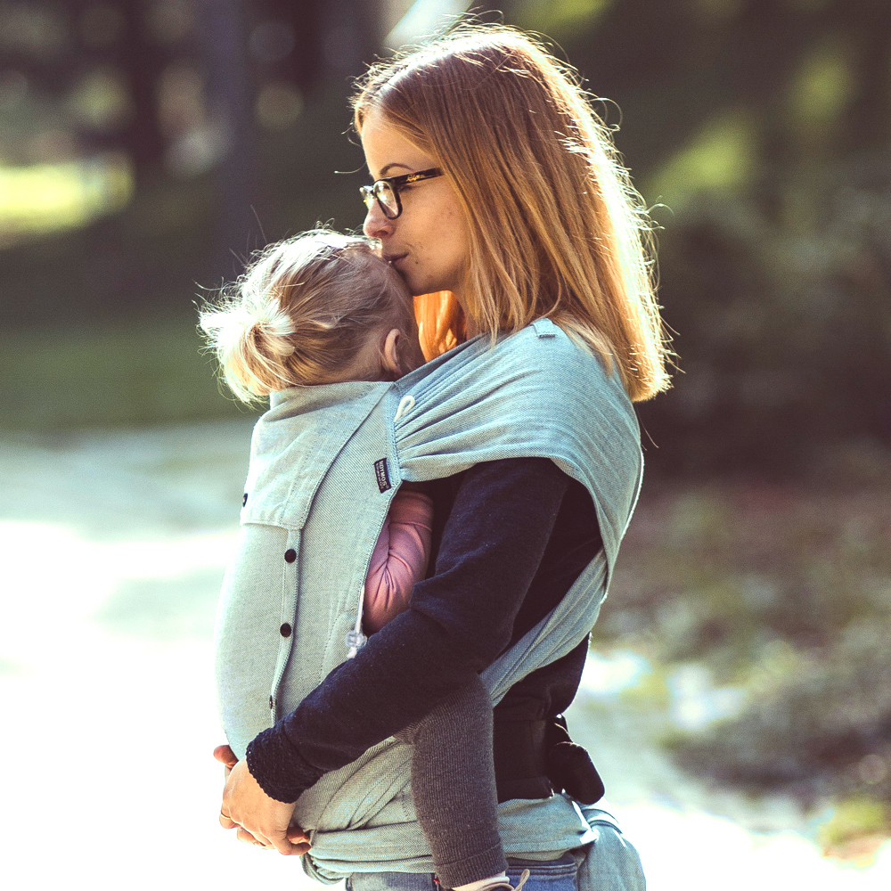 Halfbuckle Trage Kleinkind 7-25kg DidyKlick Toddler Ozean, Material: BW - reine Baumwolle, Größe: Ozean DIDYMOS