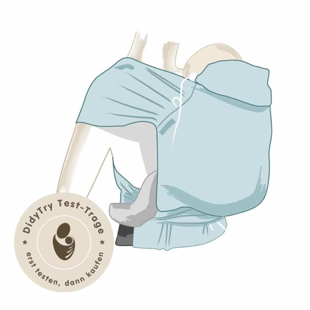 Halfbuckle Babytrage 3,5-20kg Test-DidyKlick, Material: BW - reine Baumwolle DIDYMOS