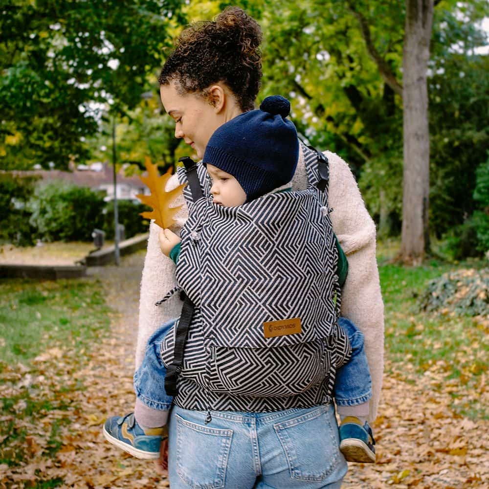 Fullbuckle Trage Kleinkind 7-25kg DidyFix Toddler Metro Monochrom, Material: BW - reine Baumwolle, Größe: Metro Monochrom DIDYMOS