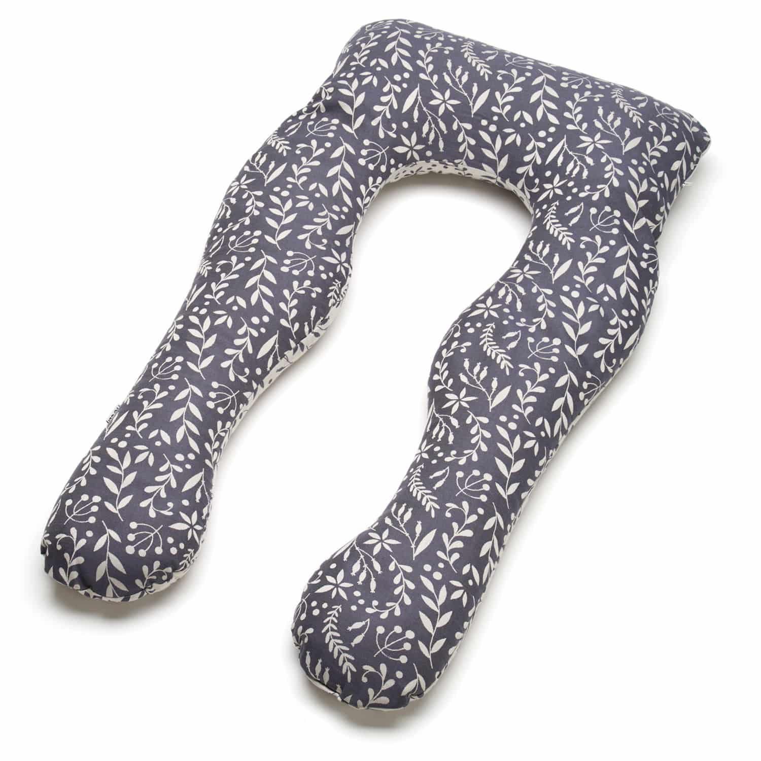 Still- und Schlafkissen Flora Cool Grey, natur | anthrazit DIDYMOS