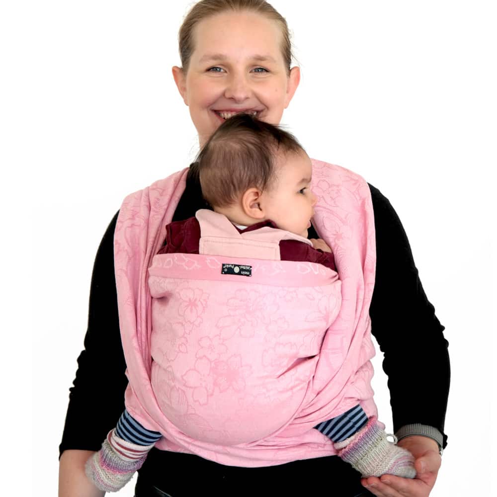 Baby Wrap Sling Cherry Blossom Seimei Hemp, second quality