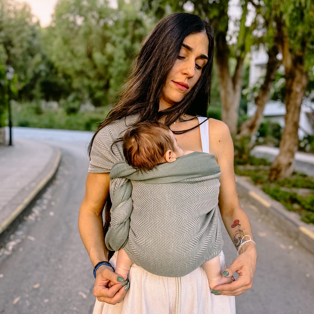Baby Wrap Sling Sylvan Nettle