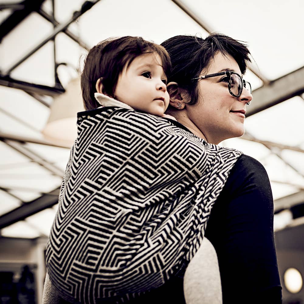 Baby Wrap Sling Metro Monochrome - Baby Wrap Slings | DIDYMOS Baby