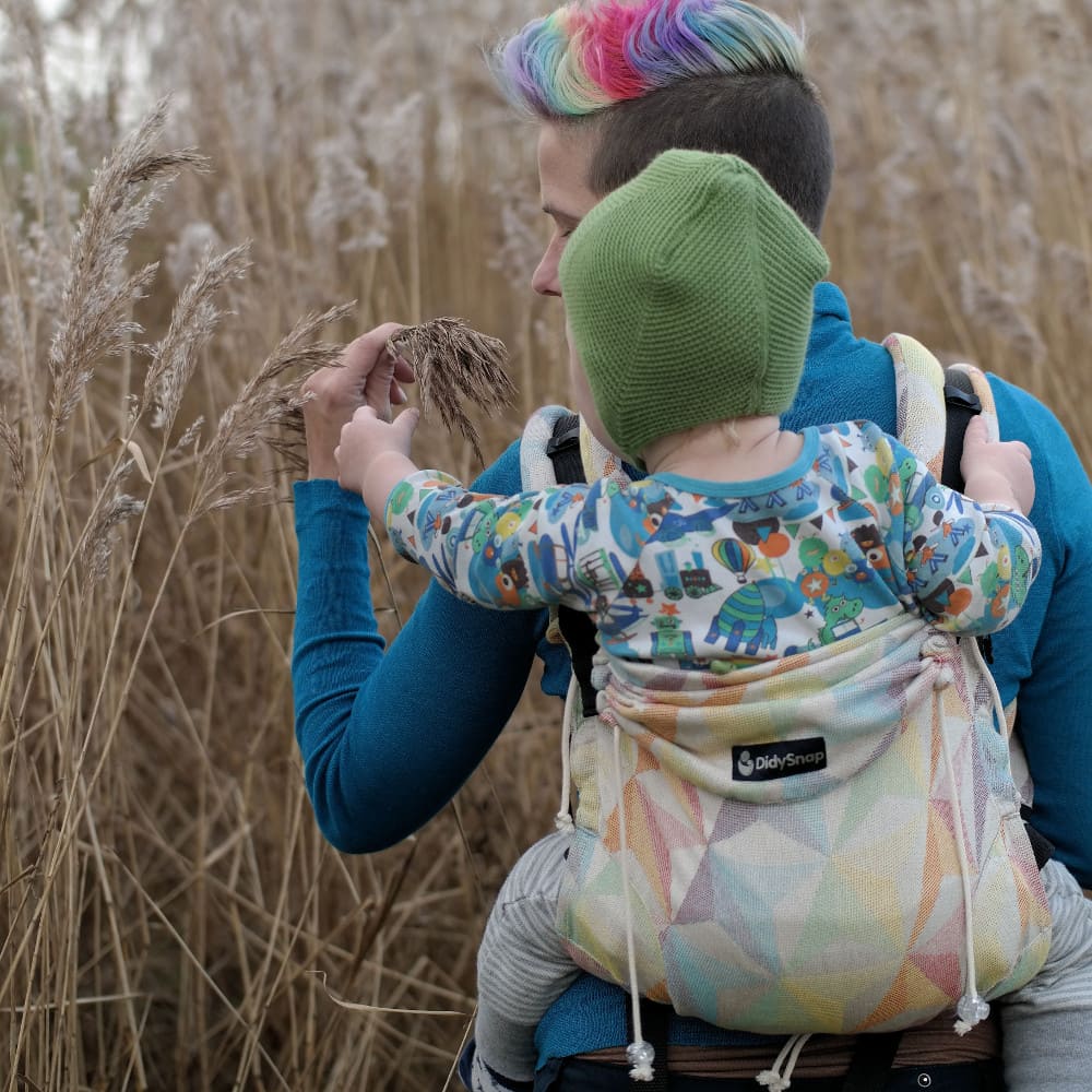Fullbuckle Babytrage 3,5-20kg DidySnap Zephyr, Material: BW - reine Baumwolle, Größe: Zephyr DIDYMOS