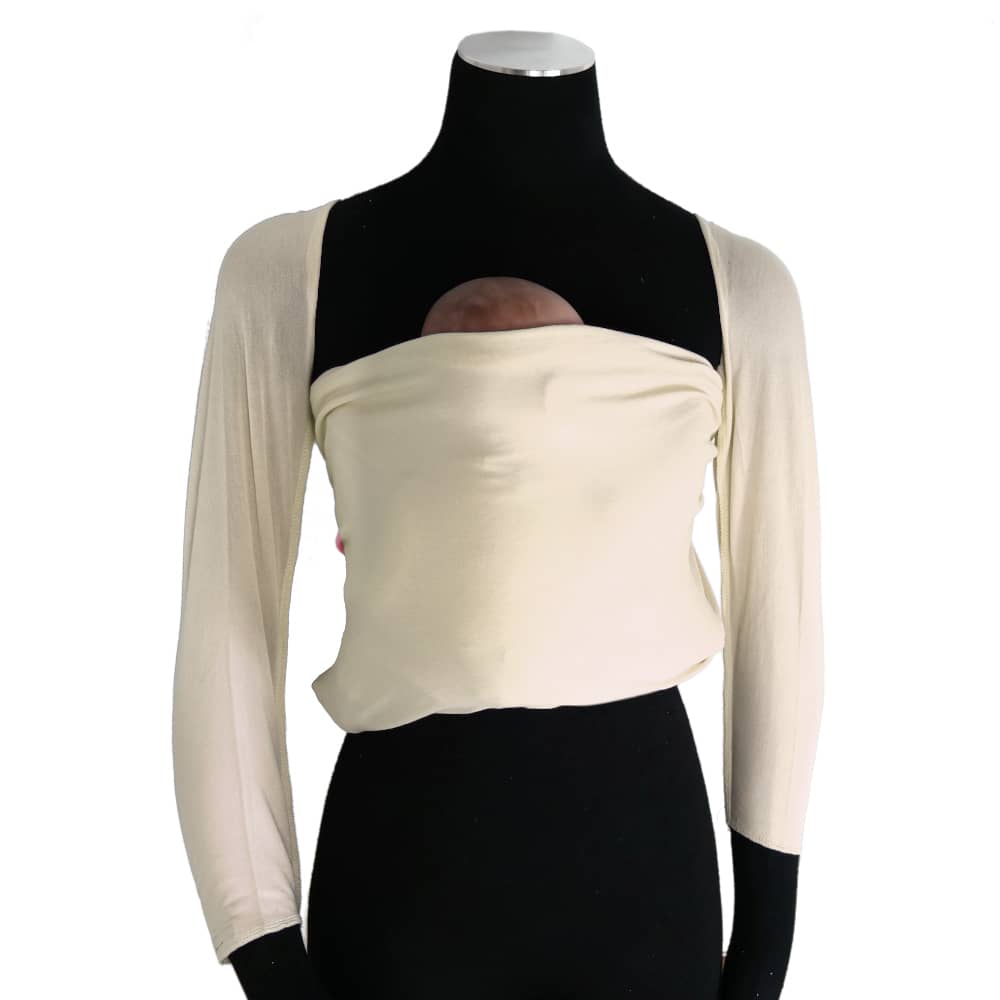 Bonding Top with Sleeves Off White