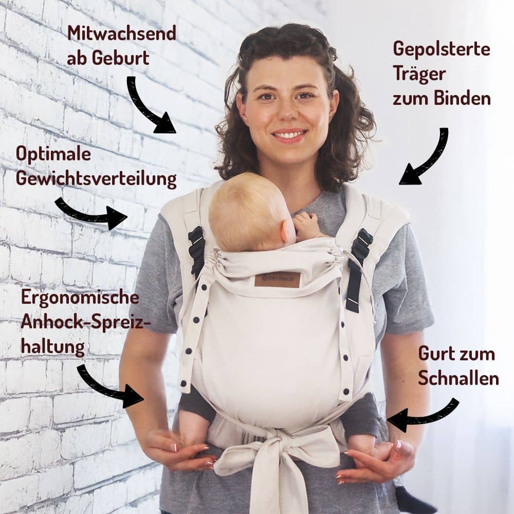 DidyFlow Baby Carrier Sand