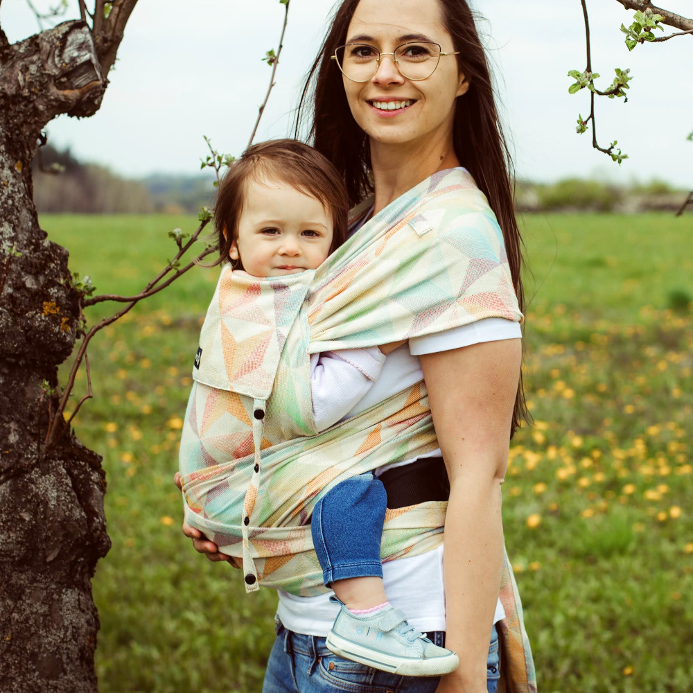 Halfbuckle Trage Kleinkind 7-25kg DidyKlick Toddler Zephyr, Material: BW - reine Baumwolle, Größe: Zephyr DIDYMOS