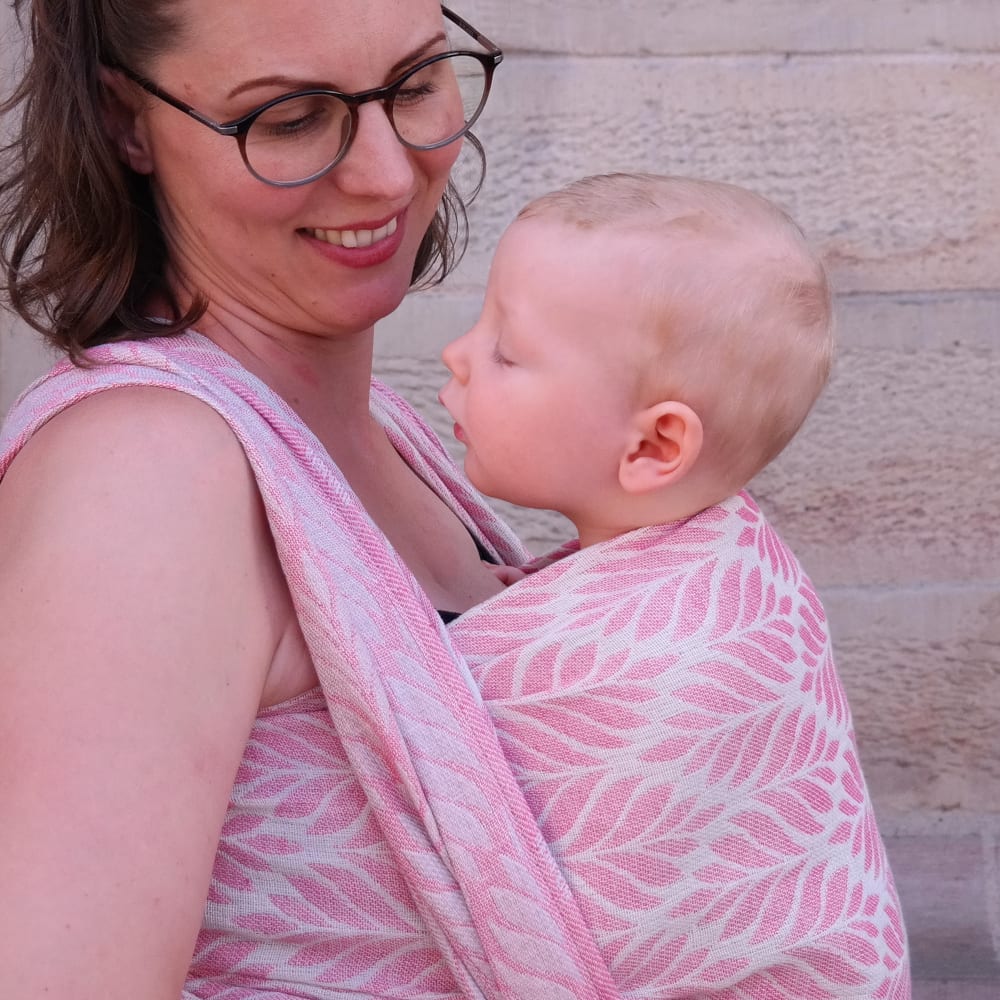 Baby Wrap Sling Trias Pink Pearl